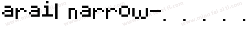 arail narrow字体转换